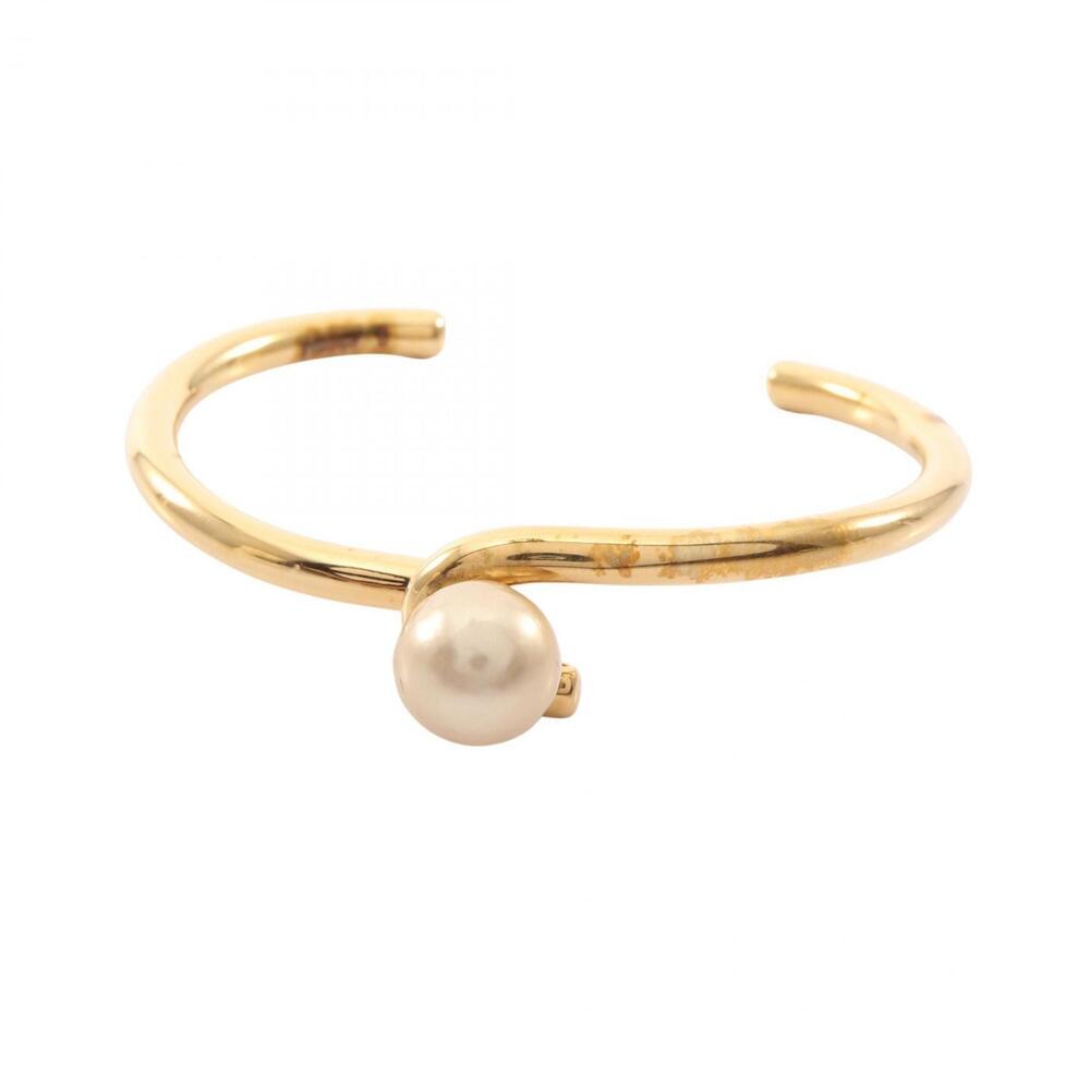 CELINE White Pearl Bracelet